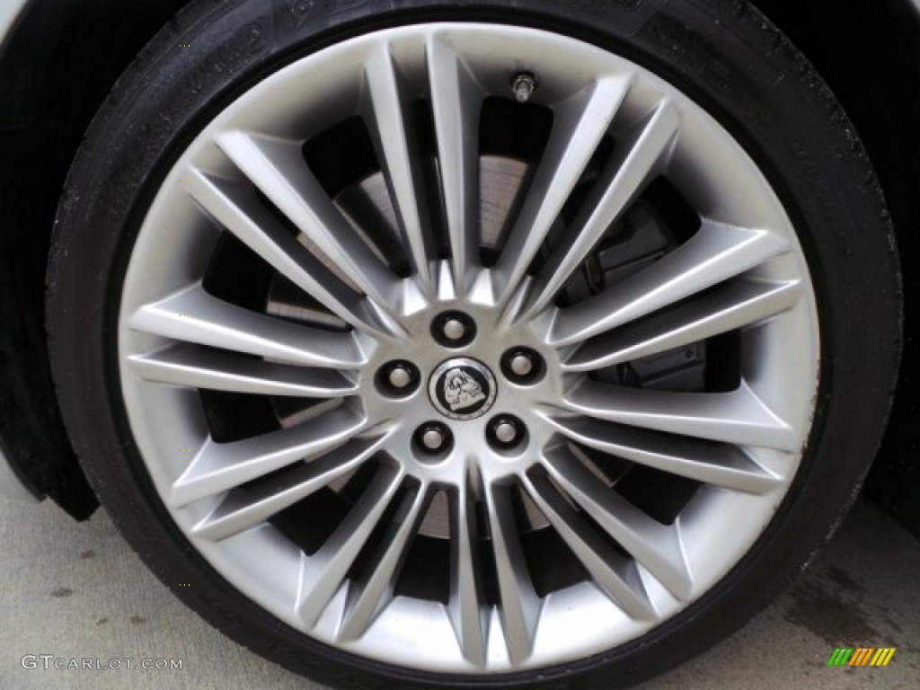 2011 XJ XJL Supercharged - Liquid Silver Metallic / Jet Black/Ivory photo #59