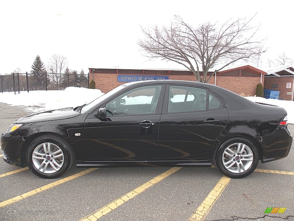 2011 9-3 2.0T Sport Sedan - Black / Black photo #2