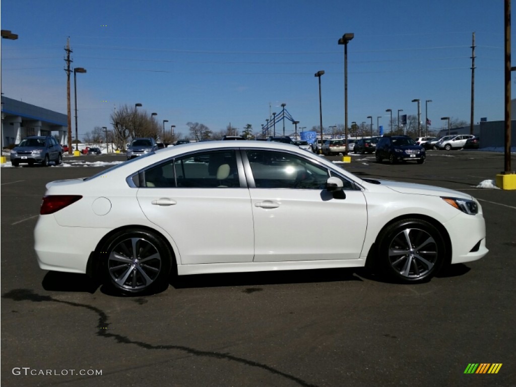 2015 Legacy 2.5i Limited - Crystal White Pearl / Warm Ivory photo #5