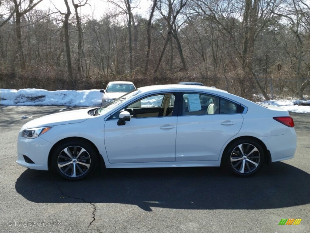 2015 Legacy 2.5i Limited - Crystal White Pearl / Warm Ivory photo #10