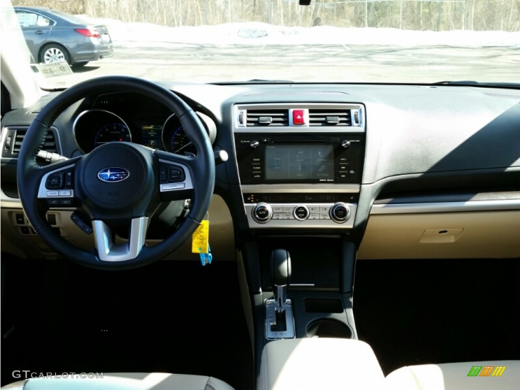 2015 Legacy 2.5i Limited - Crystal White Pearl / Warm Ivory photo #13