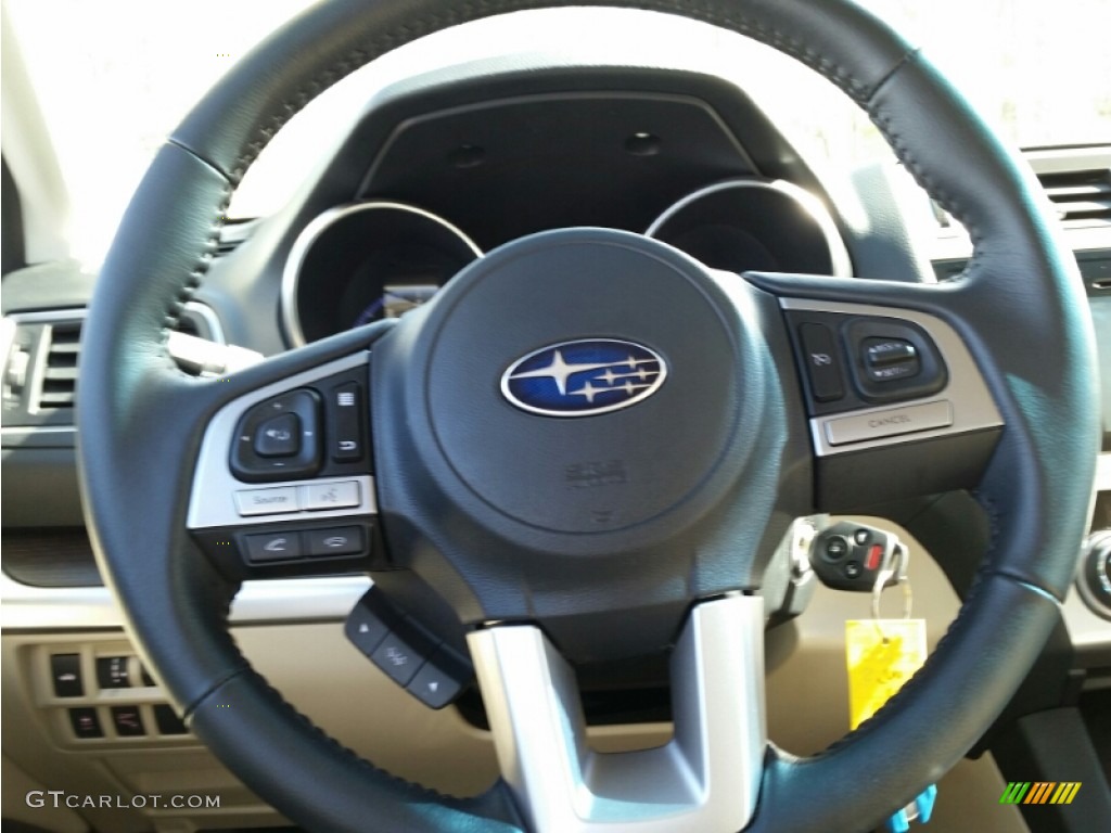 2015 Legacy 2.5i Limited - Crystal White Pearl / Warm Ivory photo #14