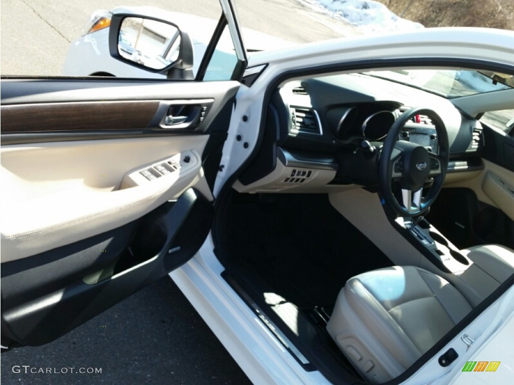 2015 Legacy 2.5i Limited - Crystal White Pearl / Warm Ivory photo #16