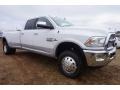 Bright White - 3500 Laramie Crew Cab 4x4 Dual Rear Wheel Photo No. 4