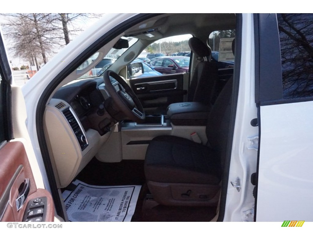 2015 1500 Lone Star Crew Cab - Bright White / Canyon Brown/Light Frost photo #7