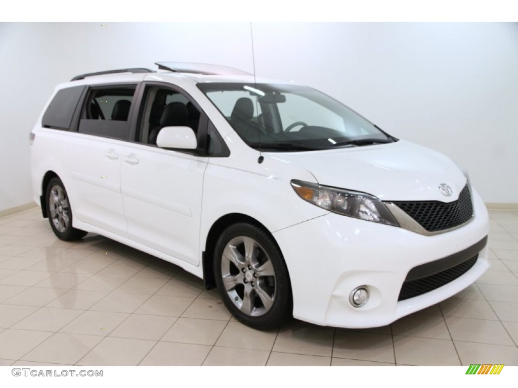 Super White Toyota Sienna