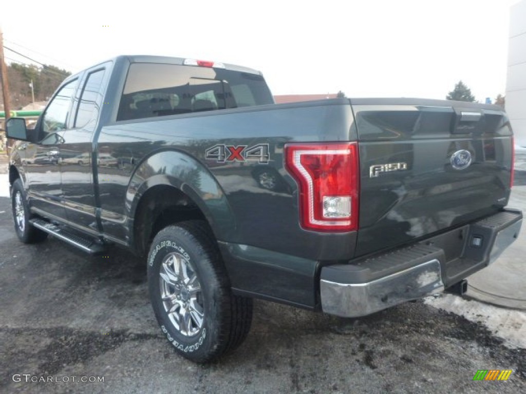 2015 F150 XL SuperCab 4x4 - Guard Metallic / Medium Earth Gray photo #3