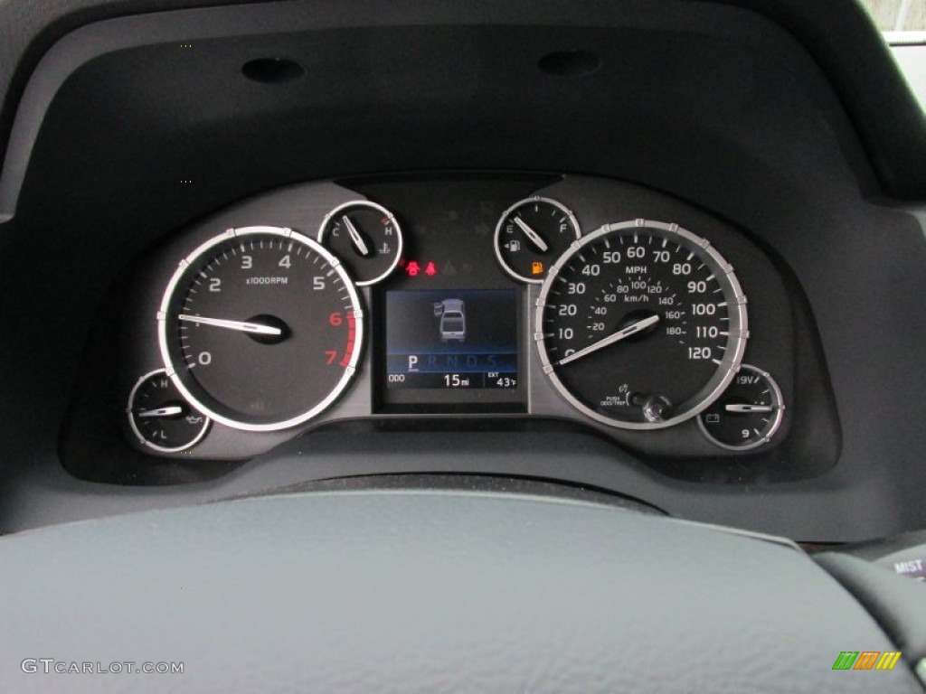 2015 Toyota Tundra Limited CrewMax Gauges Photo #101824751