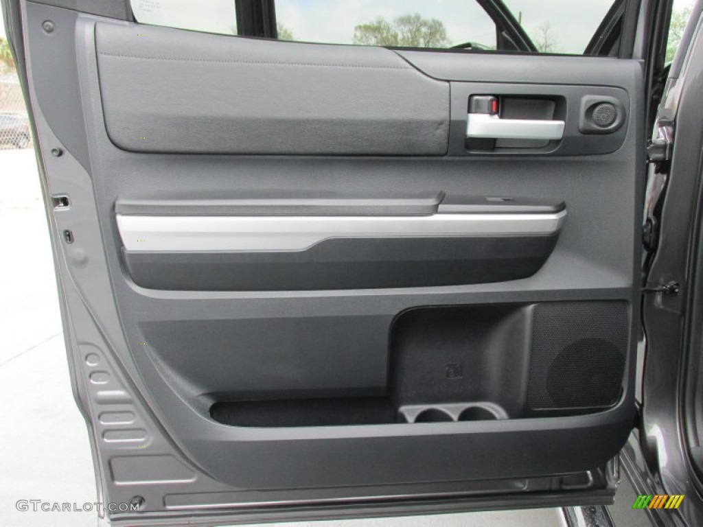 2015 Toyota Tundra SR5 CrewMax Graphite Door Panel Photo #101825072