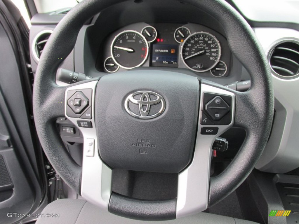 2015 Toyota Tundra SR5 CrewMax Graphite Steering Wheel Photo #101825138