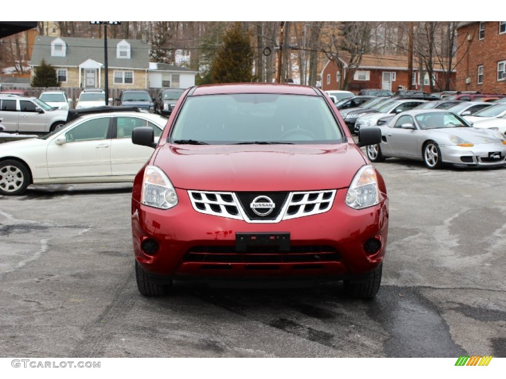 2013 Cayenne Red Nissan Rogue S AWD 101800117 Photo 2