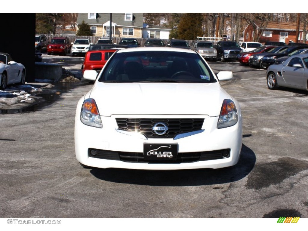 2009 Altima 2.5 S Coupe - Winter Frost Pearl / Charcoal photo #2