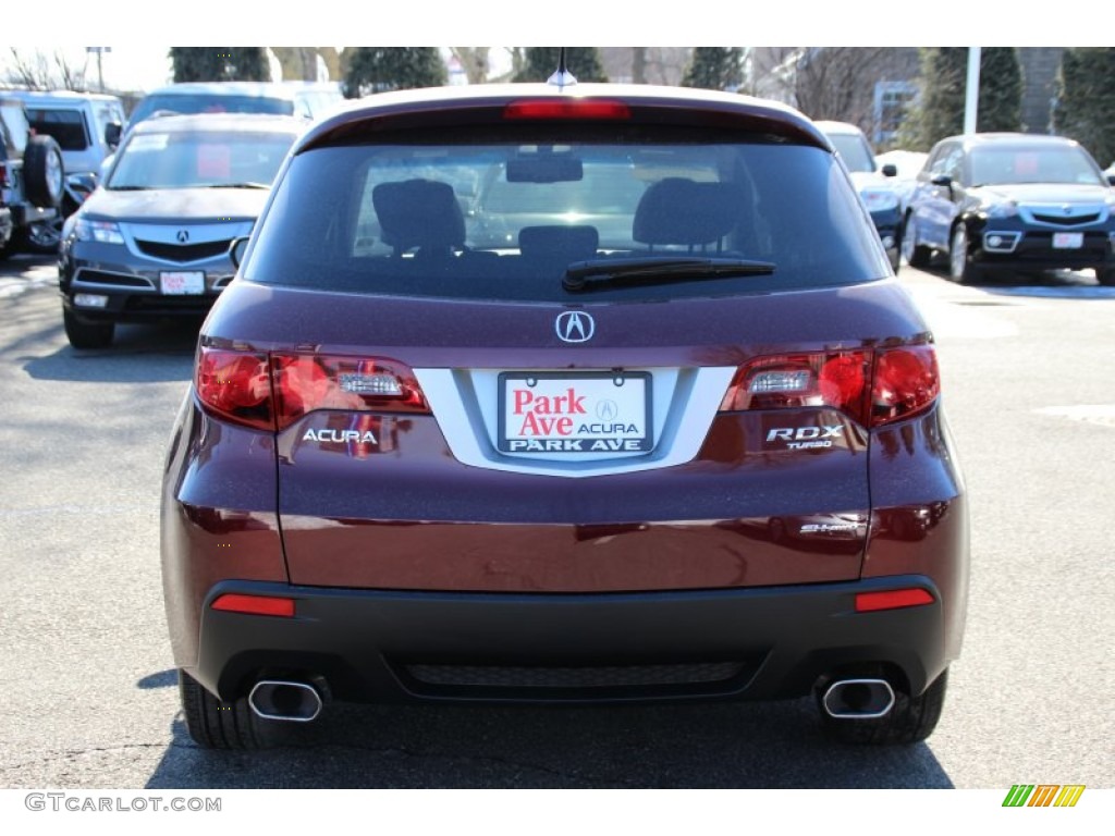 2011 RDX SH-AWD - Basque Red Pearl / Taupe photo #3