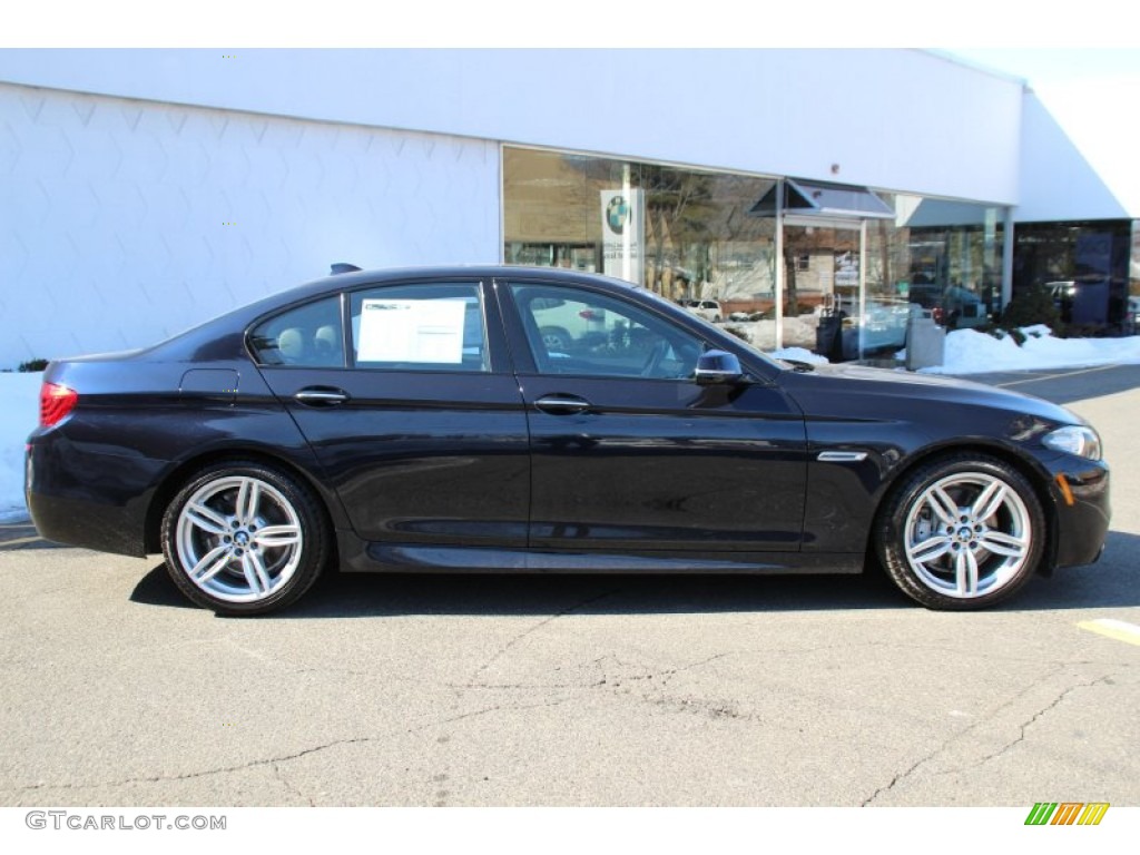 Carbon Black Metallic 2014 BMW 5 Series 535d xDrive Sedan Exterior Photo #101829456