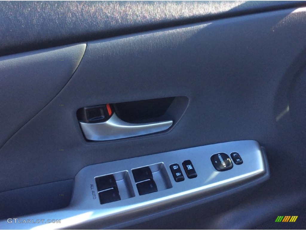 2012 Prius v Five Hybrid - Black / Dark Gray photo #8