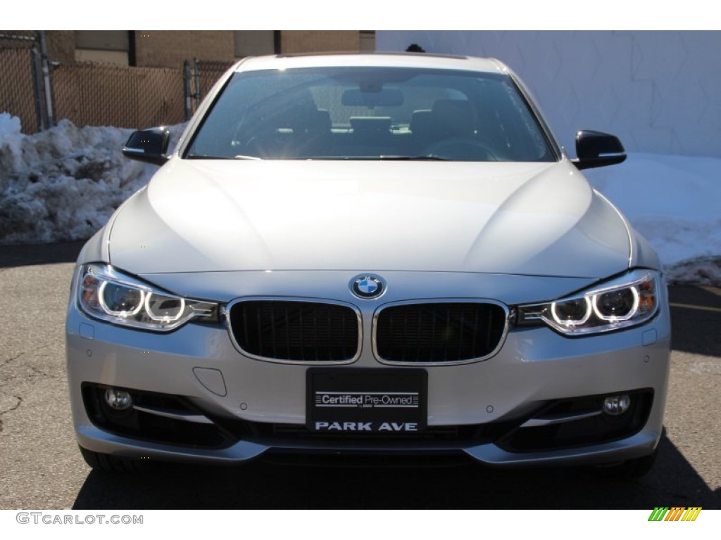 2015 3 Series 328i xDrive Sedan - Glacier Silver Metallic / Black photo #7