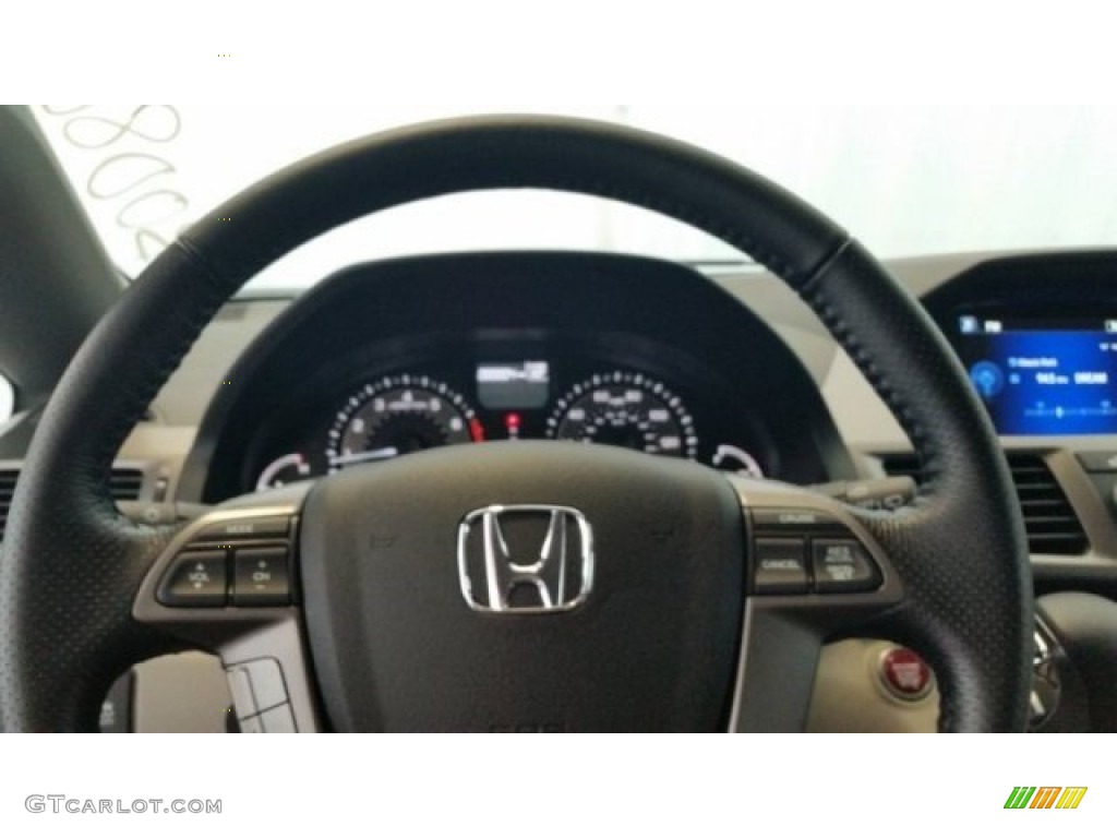 2015 Odyssey EX-L - Obsidian Blue Pearl / Gray photo #18