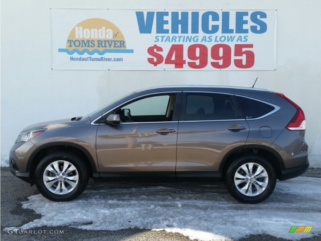 2012 CR-V EX-L 4WD - Polished Metal Metallic / Black photo #3