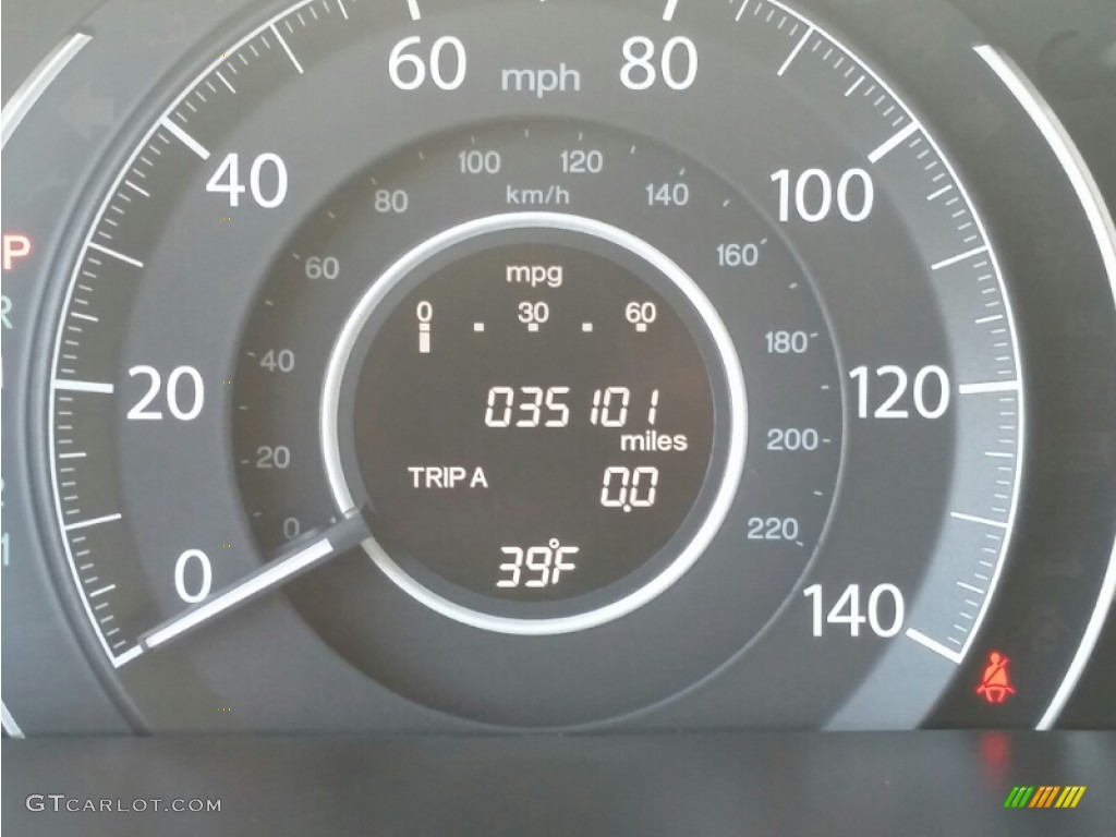 2012 CR-V EX-L 4WD - Polished Metal Metallic / Black photo #12