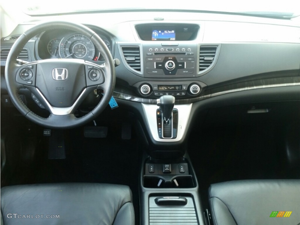 2012 CR-V EX-L 4WD - Polished Metal Metallic / Black photo #15