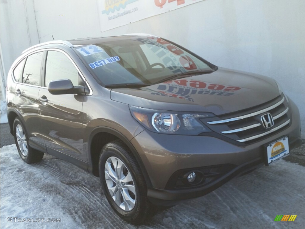 2012 CR-V EX-L 4WD - Polished Metal Metallic / Black photo #24