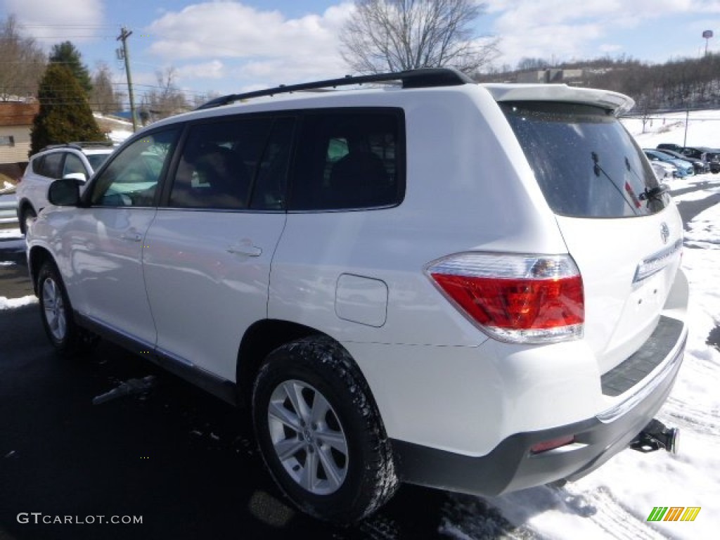 2012 Highlander V6 4WD - Blizzard White Pearl / Ash photo #6