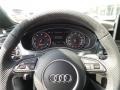 Black Valcona w/Contrast Honeycomb Stitching Steering Wheel Photo for 2015 Audi RS 7 #101835636