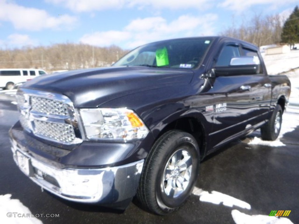 2014 1500 SLT Crew Cab 4x4 - Mineral Gray Metallic / Black/Diesel Gray photo #7