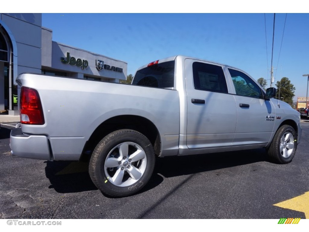 2015 1500 Express Crew Cab - Bright Silver Metallic / Black/Diesel Gray photo #7