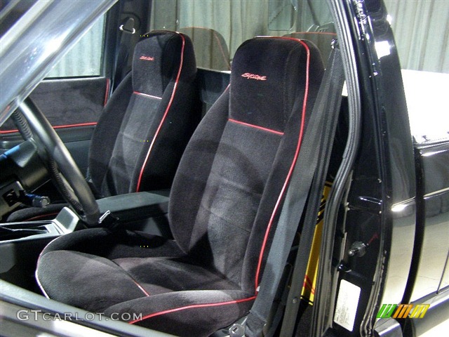 1991 GMC Syclone Black / Black with Red Piping, Seats 1991 GMC Syclone Standard Syclone Model Parts