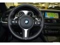 Black 2015 BMW 5 Series 550i Sedan Steering Wheel