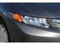 2012 Polished Metal Metallic Honda Civic HF Sedan  photo #26