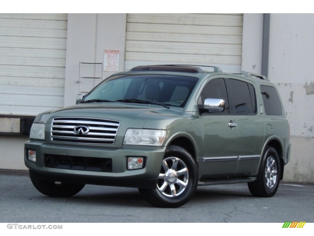 2004 QX 56 4WD - Jade Green Metallic / Willow photo #1