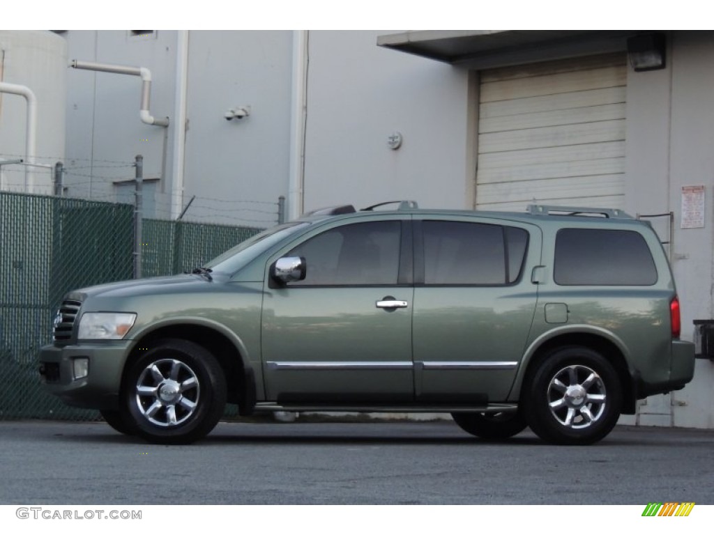 2004 QX 56 4WD - Jade Green Metallic / Willow photo #11