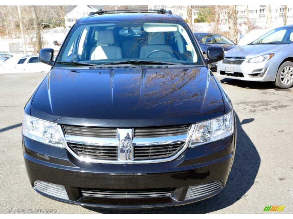 2009 Journey SXT - Brilliant Black Crystal Pearl / Dark Slate Gray/Light Graystone photo #2