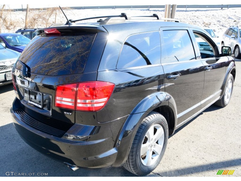 2009 Journey SXT - Brilliant Black Crystal Pearl / Dark Slate Gray/Light Graystone photo #6