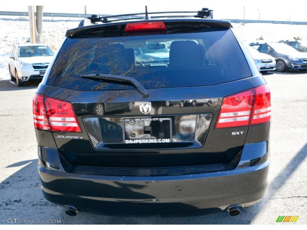 2009 Journey SXT - Brilliant Black Crystal Pearl / Dark Slate Gray/Light Graystone photo #7