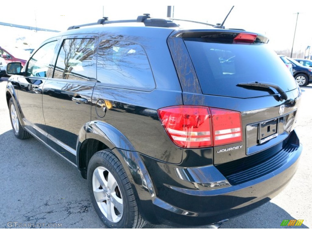 2009 Journey SXT - Brilliant Black Crystal Pearl / Dark Slate Gray/Light Graystone photo #10