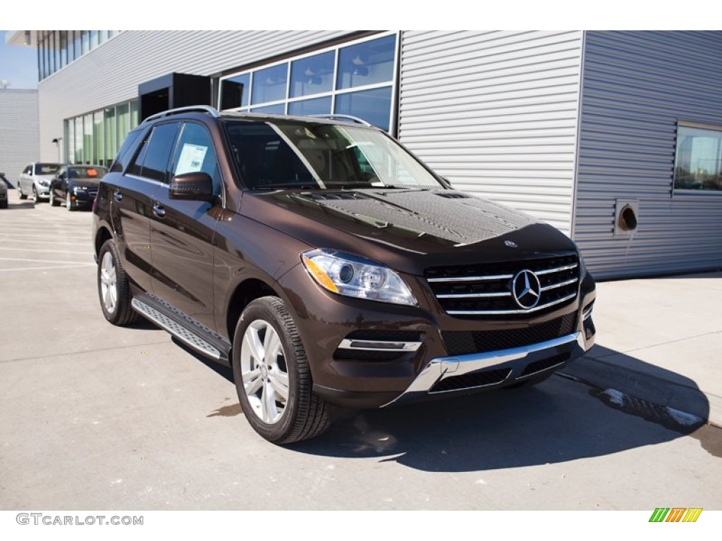 Dakota Brown Metallic 2015 Mercedes-Benz ML 350 4Matic Exterior Photo #101850021