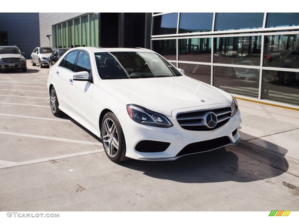 2015 E 350 4Matic Sedan - Polar White / Chestnut Brown/Black photo #1