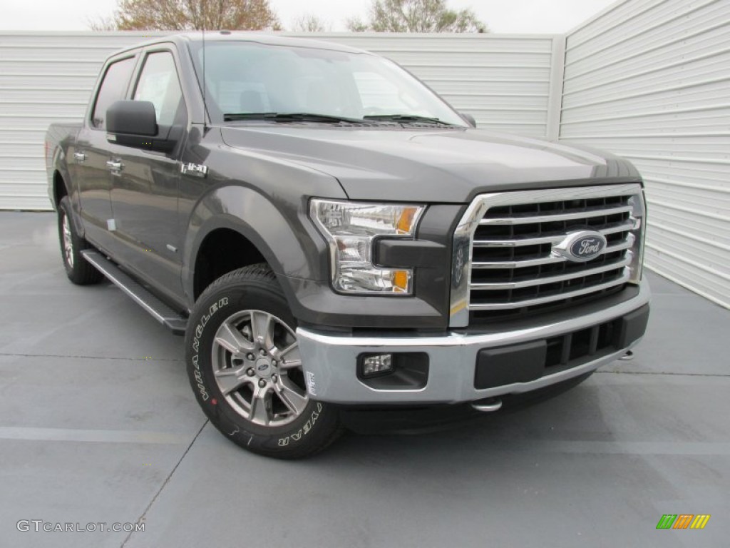 2015 F150 XLT SuperCrew 4x4 - Magnetic Metallic / Medium Earth Gray photo #1