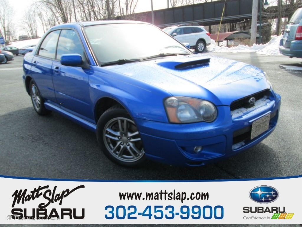 2005 Impreza WRX Sedan - WR Blue Pearl / Black photo #1