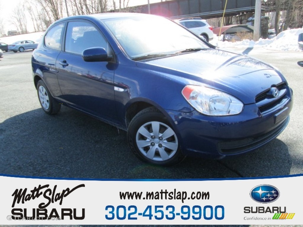 Dark Sapphire Blue Hyundai Accent