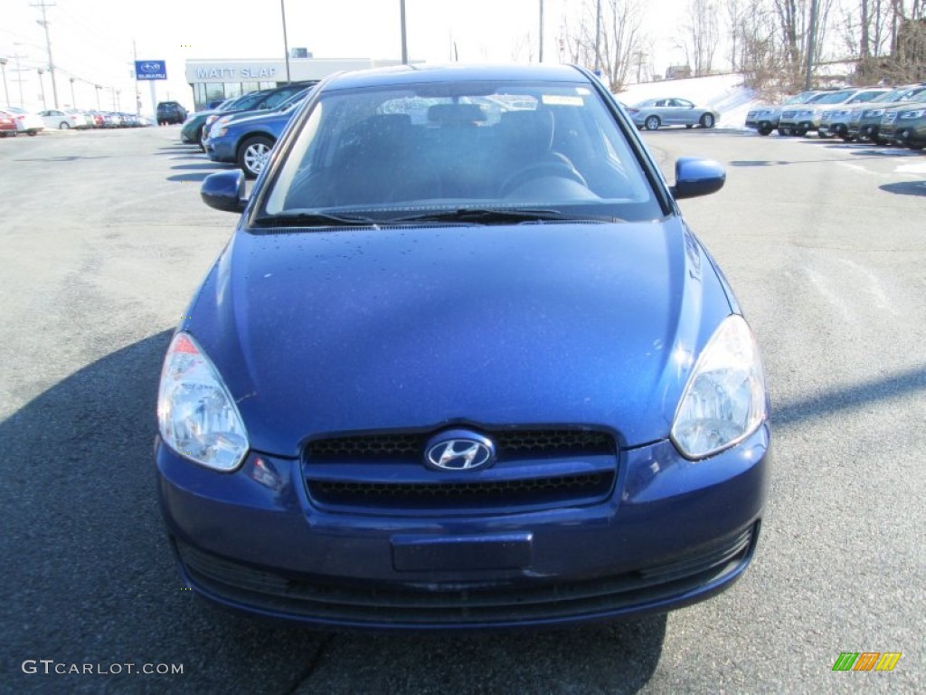 2010 Accent GS 3 Door - Dark Sapphire Blue / Black photo #3