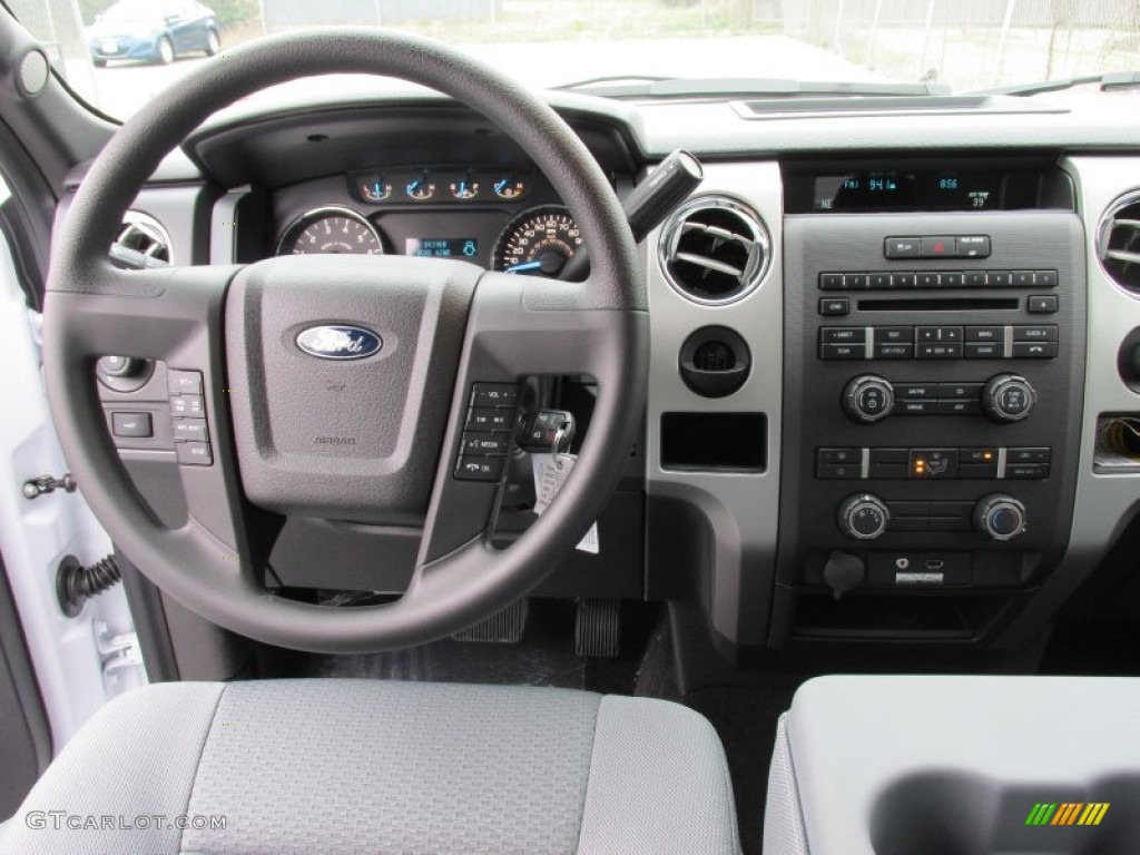 2014 F150 XLT SuperCrew - Oxford White / Steel Grey photo #23