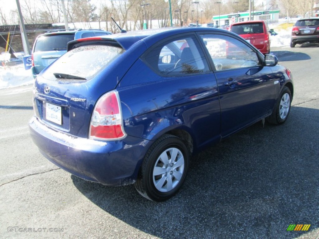 2010 Accent GS 3 Door - Dark Sapphire Blue / Black photo #6