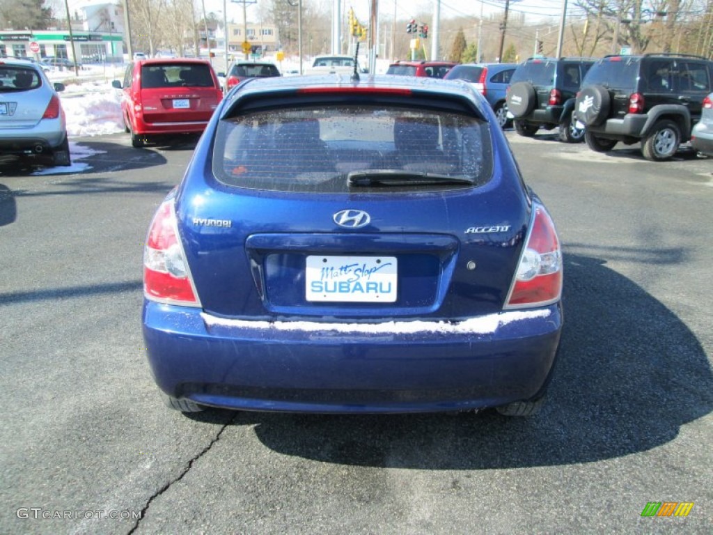 2010 Accent GS 3 Door - Dark Sapphire Blue / Black photo #7