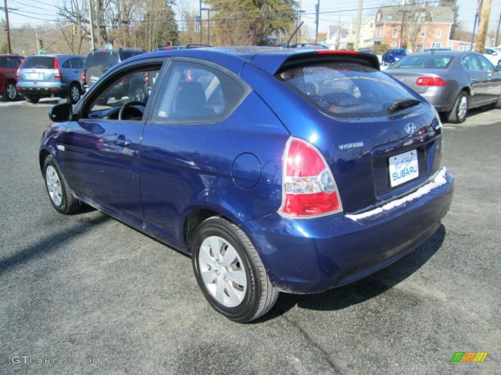 2010 Accent GS 3 Door - Dark Sapphire Blue / Black photo #8