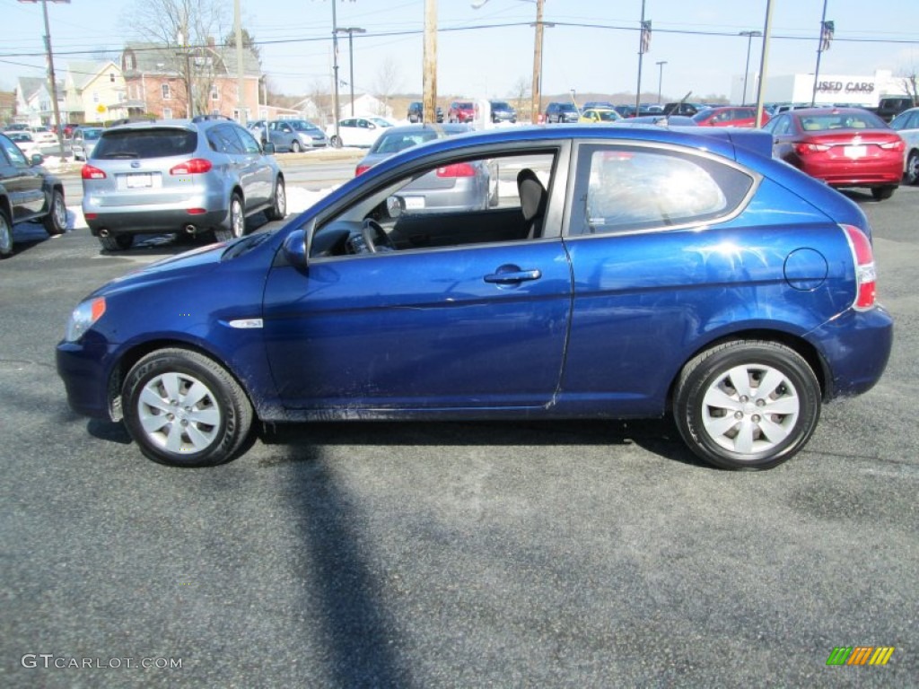 2010 Accent GS 3 Door - Dark Sapphire Blue / Black photo #9