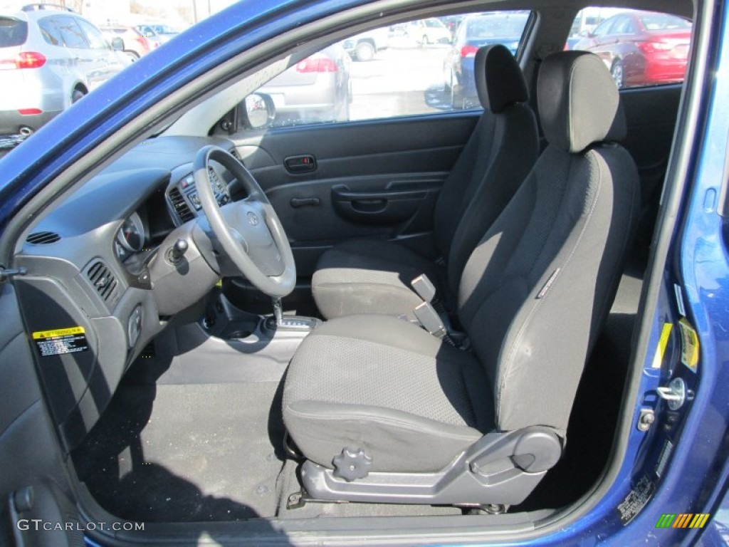 2010 Accent GS 3 Door - Dark Sapphire Blue / Black photo #11